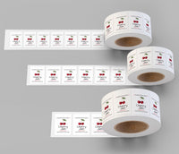 Personalized Cherry Jam Roll Labels, Custom Cherry Jam Product Stickers, Business Cherry Jam Labels for Jars, Canning, Lid Stickers
