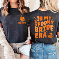 In My Spooky Bride Era Shirt, Halloween Bride Tee, Two-Sided