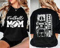 Football Mom Shirt, Custom Name and Number Football Shirt, Custom Football Mom Tee, Front Back