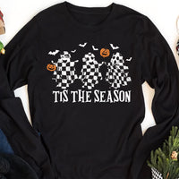 Retro Ghosts Tis The Season Long Sleeve Shirt