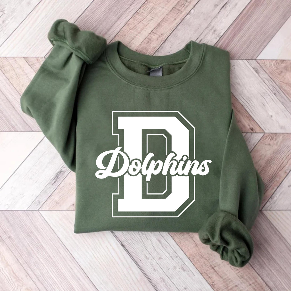 Custom School Mascot Sweatshirt, School Spirit Shirt, Personalized School Sweatshirt