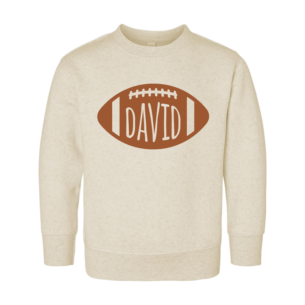 Personalized Football Toddler Shirt, Custom Fall Football Kids Name Tee, Boy Toddler Youth Shirt
