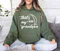 Custom Football Hoodie, That’s My Grandson Gift for Grandma Shirt, Personalized Football Season Grandma Hoodie