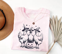 Chicken Witches Funny Halloween Shirt, Vintage Chicken Witch Tee