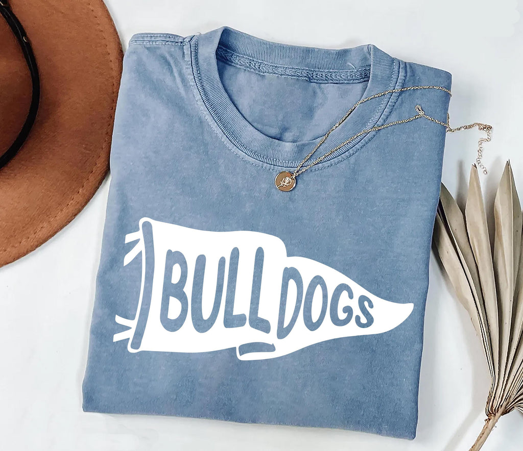 Custom Watercolor Pennants Flag Mascot Shirt, Girly Mascot Shirt, School Spirit Tee