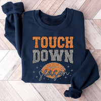 Touch Down Season Sweatshirt, Game Day Football Mom Shirt, Football Lover Sweatshirt