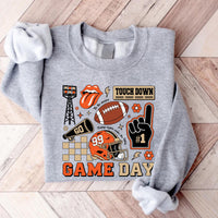 Football Collage Sweatshirt, Football Season Shirt, Game Day Touchdown Sweatshirt