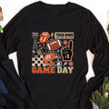 Football Collage Long Sleeve Shirt, Football Season Shirt, Game Day Touchdown Tee