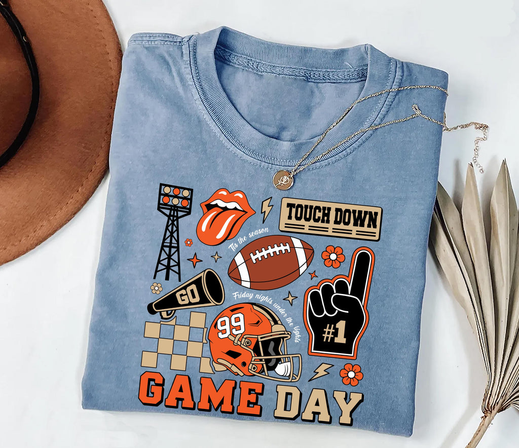 Football Collage Shirt, Football Season Shirt, Game Day Touchdown Tee