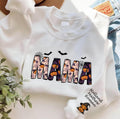 Personalized Halloween Mama Sweatshirt, Spooky Mama Shirt, Gift for Mom Tee