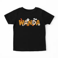 Custom Kids Halloween Name Shirt, Toddler Spooky Shirt, Personalized Kindergarten Halloween Shirt With Name Tee, Unisex Spooky Toddler Shirt