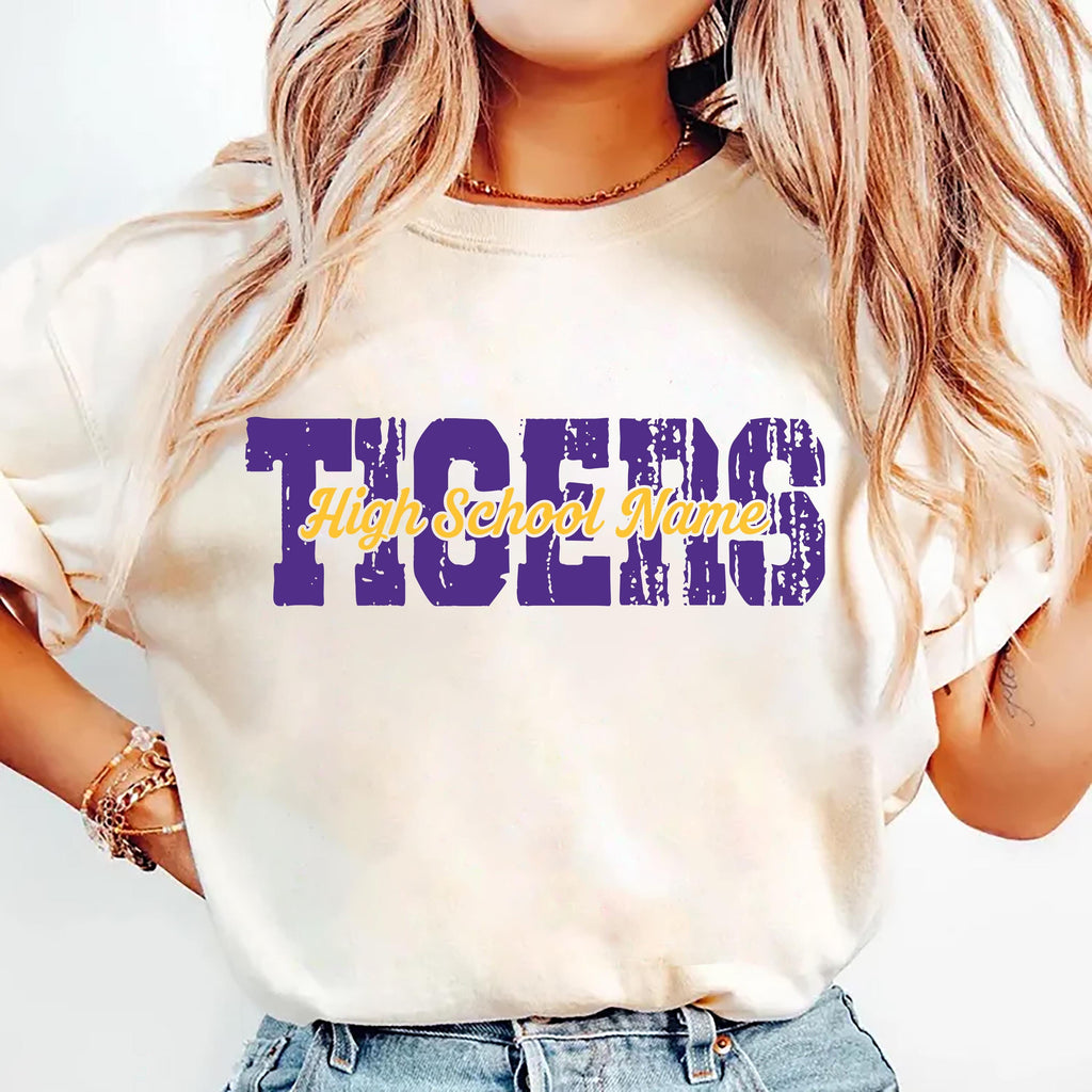 Custom Mascot Shirt, Personalized School Spirit Shirt, Team Mascot Tee