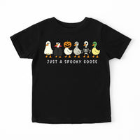 Halloween Goose Toddler Shirt, Just A Spooky Goose Infant Shirt, Funny Halloween Kids Tee