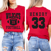 Custom Football Mascot Shirt, Personalized Team Spirit Tee, Football Mom Shirt, Two Sided
