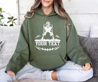 Custom Football Hoodie, Personalized Game Day Shirt, Football Fan Hoodie