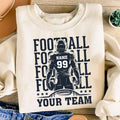 Football Team Sweatshirt, Custom Player Shirt, Football Mascot Sweatshirt