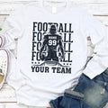 Football Team Long Sleeve Shirt, Custom Player Shirt, Football Mascot Tee