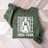 Football Team Sweatshirt, Custom Player Shirt, Football Mascot Sweatshirt