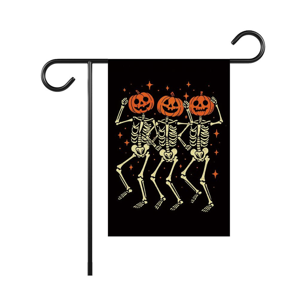 Anti-Trump Skeleton Protest Garden Flag, Halloween Resist Fascism Yard Flag, Subtle Political Decor, Activist Rally Fall Outdoor Flag
