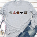Cute Halloween Long Sleeve Shirt, Minimalist Halloween Shirt, Spooky Season Tee