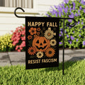 Resist Fascism Anti-Trump Halloween Garden Flag, Political Protest Flag, Resist Hate Flag, Anti-Trump Flag, Resist Racism Flag