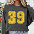 Custom Number Sweatshirt, Game Day Number Shirt, Custom Football Sweatshirt