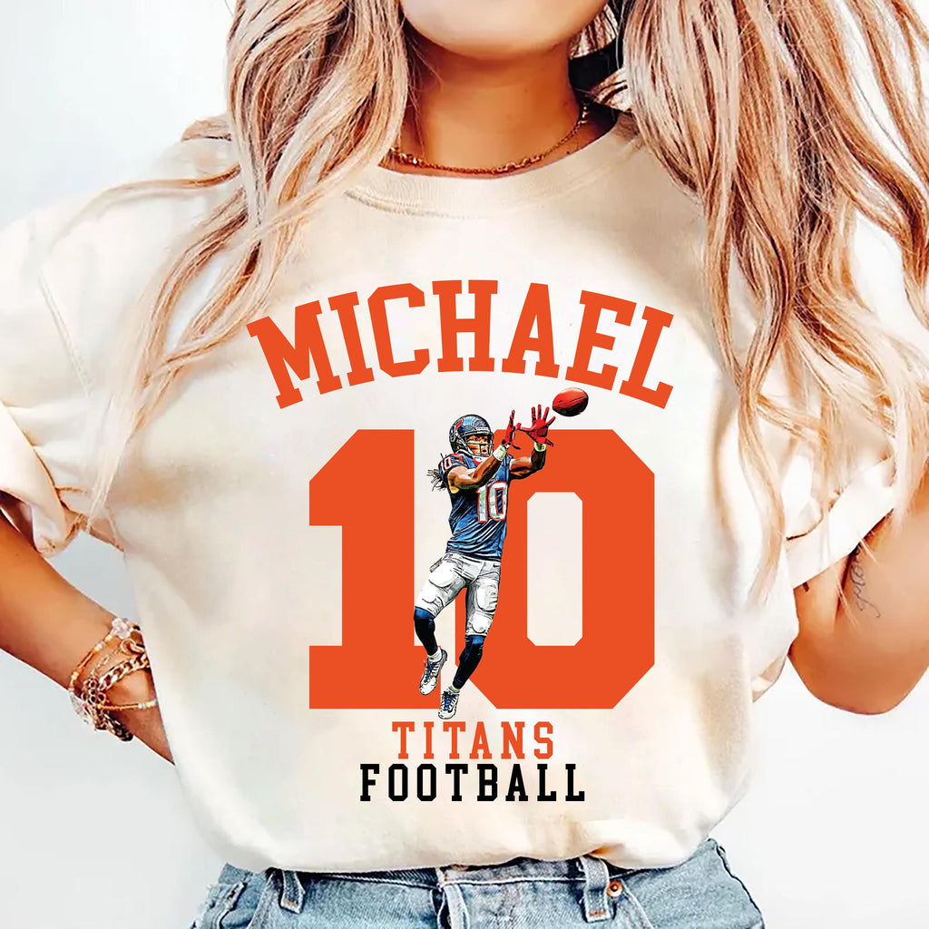 Custom Name and Number Football Player Shirt, Mom Football Shirt, Personalized Team Name Tee