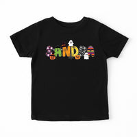Custom Kids Halloween Name Shirt, Toddler Spooky Tee, Kindergarten Halloween Shirt With Name, Personalized Unisex Shirt, Halloween Gifts