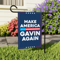 Make America Gavin Again Garden Flag, 12x18 Inch Double Sided, Gavin Newsom For President, Presidential Election 2028, Newsom Political Flag