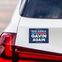 Make America Gavin Again Magnet, Newsom 2028 Car or Fridge Magnet, Gavin Newsom Political Campaign Magnet, Vote Democrat Election, 6" x 4.5"