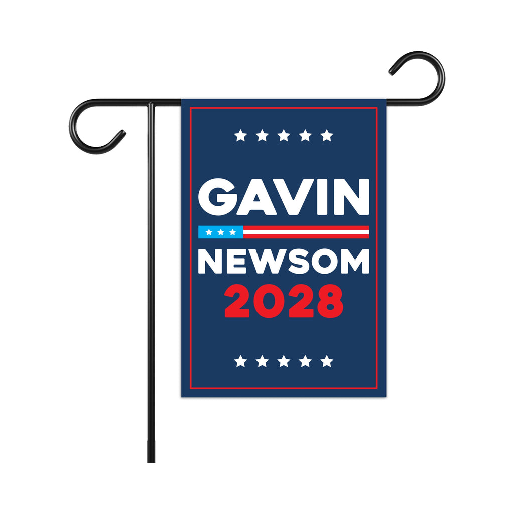 Make America Gavin Again Garden Flag, 12x18 Inch Double Sided, Gavin Newsom For President, Presidential Election 2028, Newsom Political Flag