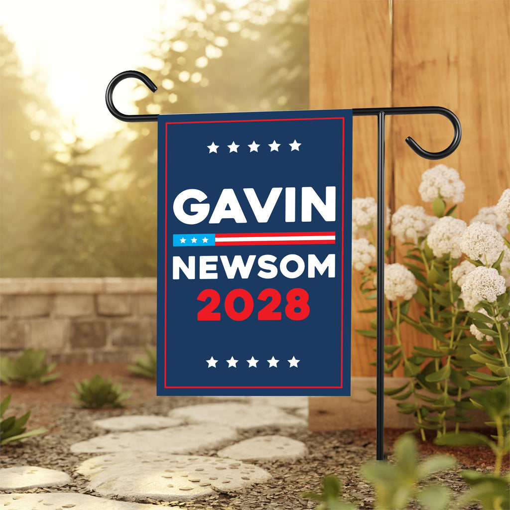 Make America Gavin Again Garden Flag, 12x18 Inch Double Sided, Gavin Newsom For President, Presidential Election 2028, Newsom Political Flag