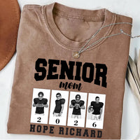 Custom Senior Football Mama Shirt, Custom Photo Mom Shirt, Senior Night Mom Tee