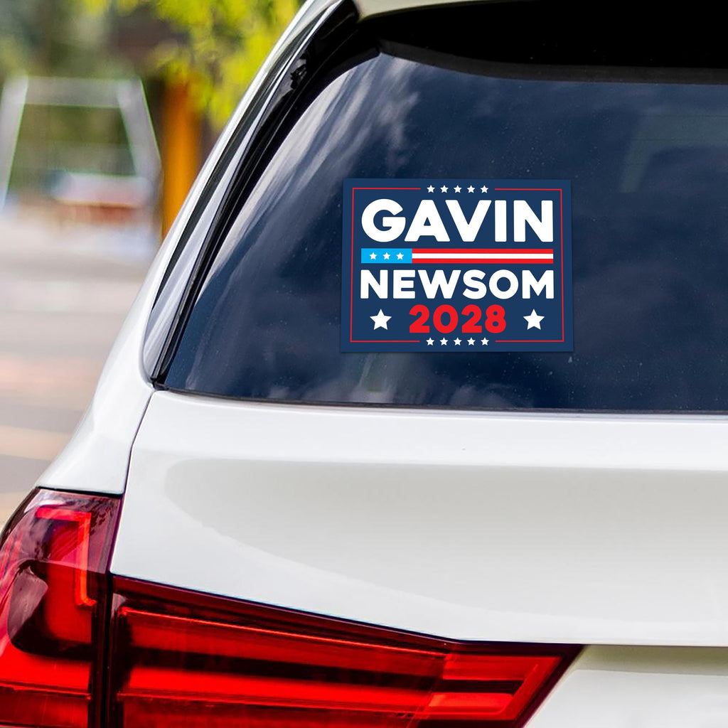 Make America Gavin Again Vinyl Sticker, Gavin Newsom For President Decal, Presidential Election, Newsom 2028, Political Sticker, 6" x 4.5"