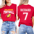 Custom Football Team Name & Number Shirt, Football Mom Shirt, Football Team, Game Day Tee, Two Sided