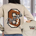 Personalized Football Mom Sweatshirt, Football Mom Shirt With Kids Name & Number, Custom Football Mom Sweatshirt