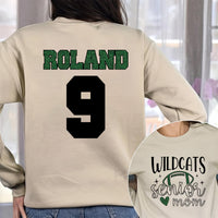 Football Shirt, Senior Football Mom T-Shirt, Football Shirts Tee, Custom Football Mom Shirt, Two Sided