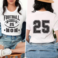 Football Mom Shirt, Retro Football Mama Shirt, Team Mom Tee, Front Back