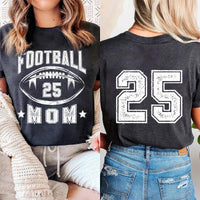 Football Mom Shirt, Retro Football Mama Shirt, Team Mom Tee, Front Back