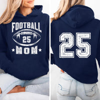 Football Mom Shirt, Retro Football Mama Shirt, Team Mom Tee, Front Back