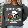 Senior Football Mom Sweatshirt, Custom Name and Number Shirt, Game Day Sweatshirt