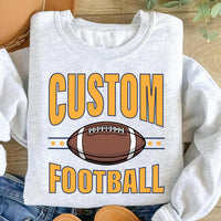 Personalized Mascot Sweatshirt, Football Custom Your Team Shirt, Varsity School Football Team Sweatshirt