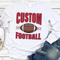 Personalized Mascot Long Sleeve Shirt, Football Custom Your Team Shirt, Varsity School Football Team Tee