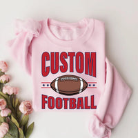 Personalized Mascot Sweatshirt, Football Custom Your Team Shirt, Varsity School Football Team Sweatshirt