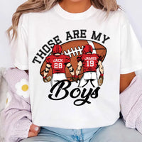 Custom Football Mom Shirt, Football Jersey Number Shirt, Football Game Day Tee