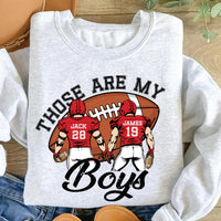 Custom Football Mom Sweatshirt, Football Jersey Number Shirt, Football Game Day Sweatshirt