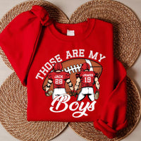 Custom Football Mom Sweatshirt, Football Jersey Number Shirt, Football Game Day Sweatshirt