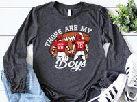 Custom Football Mom Long Sleeve Shirt, Football Jersey Number Shirt, Football Game Day Tee
