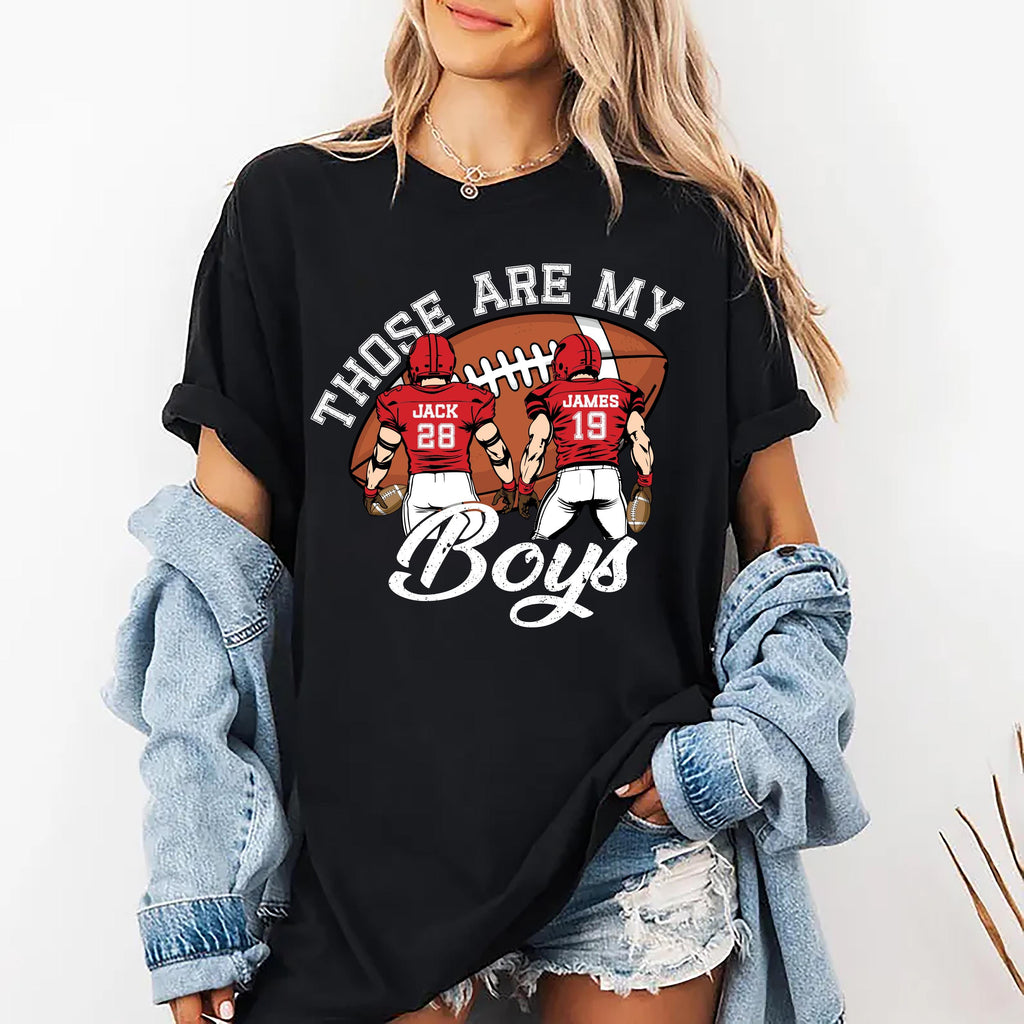 Custom Football Mom Shirt, Football Jersey Number Shirt, Football Game Day Tee