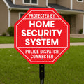 Protected by Home Security System Yard Sign with 16